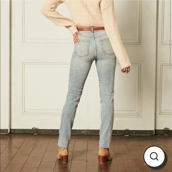 Boyish The Dempsey High Rise Straight Leg Jeans Big Sleep Wash 26 - Picture 2 of 11